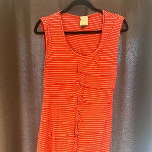 Nicole Miller Studio ruched striped dress, size large
